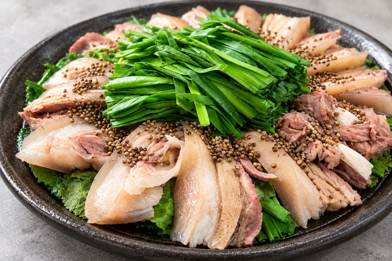 흑미담의 정갈한 흑염소 요리
