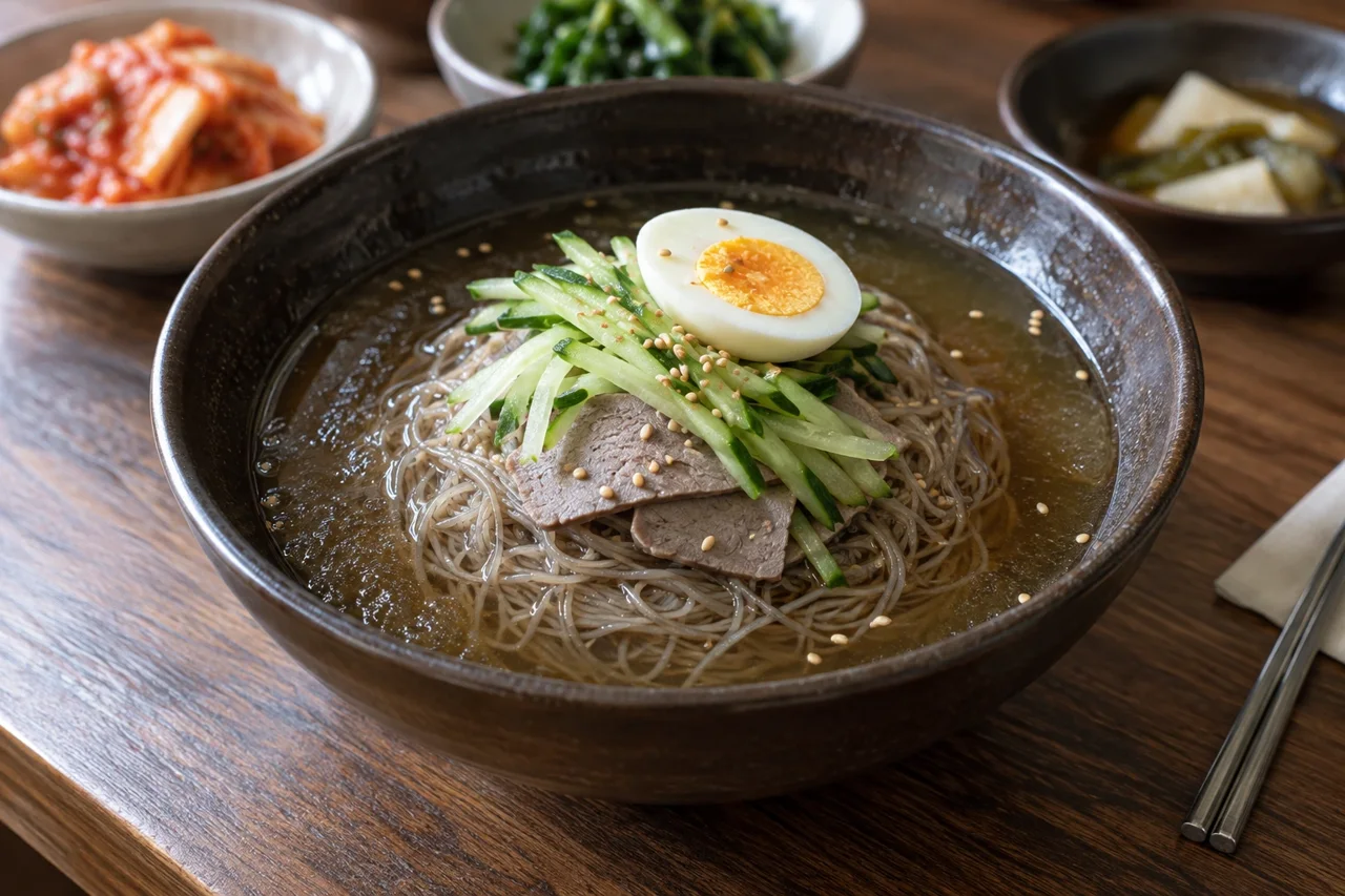 흑염소 냉모밀 연출 이미지